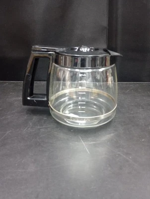 Cuisinart 12 tazas cafetera de repuesto jarra olla de vidrio negra Foto 1 de 4
