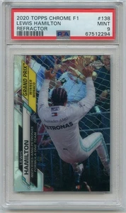 2020 Topps Chrome F1 Lewis Hamilton RC rifrattore #138 Gran Premio di Monaco PSA 9 - Foto 1 di 1