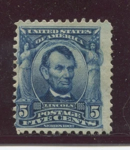 UNITED STATES - SG. 310 : 1902 / 1908 " 5 cents DEEP BLUE " . - Picture 1 of 1