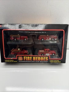 Corgi Classics CSFH06004 Fire Heroes Showcase Collection - Fire trucks Replicas - Picture 1 of 8