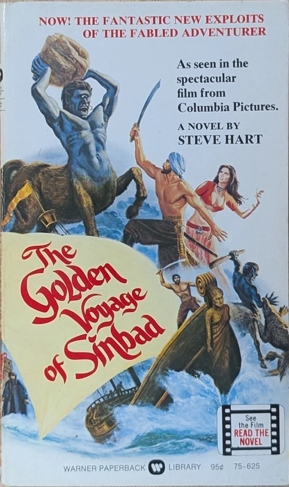 The Golden Voyage Of Sinbad by Steve Hart 1974 Second Printing Paperback  — 第 1/4 张图片