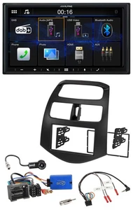 Alpine Bluetooth 2DIN Lenkrad DAB USB Autoradio für Chevrolet Spark 2013-2015 - Bild 1 von 12