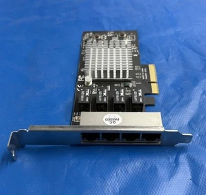 StarTech 4-Port Gigabit Ethernet Network PCIe Intel I350 Card ST4000SPEXI - Picture 1 of 3