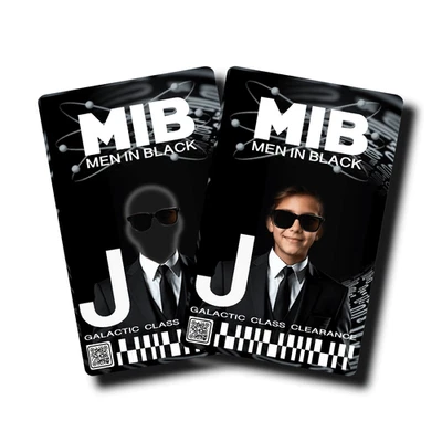 ADVENTURE ID LAB Personalized MIB Agent ID Badge: Men In Black Cosplay Costume Prop