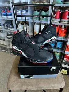 Size 11.5 - Nike Air Jordan 8 VIII Retro Mid Playoff 2023 Black Red Bred QS New - Picture 1 of 7