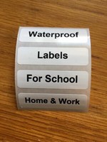 Personalised stick on school uniform,care home name labels for clothes etc