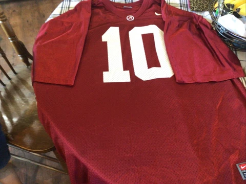 Nike Alabama Crimson Tide Football Jersey #10  Size XXL Cover