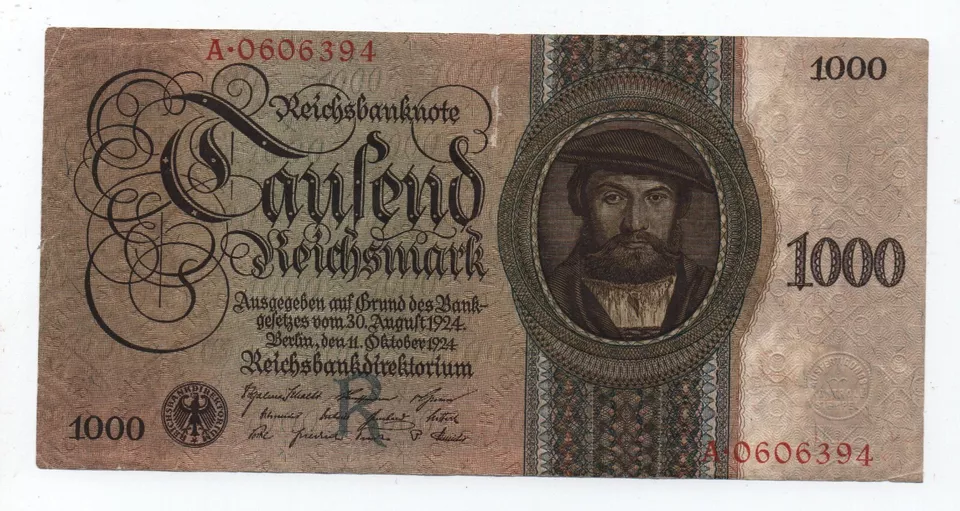 GERMANY 1000 REICHSMARK 1924 PICK 179 LOOK SCANS - Image 1 of 2