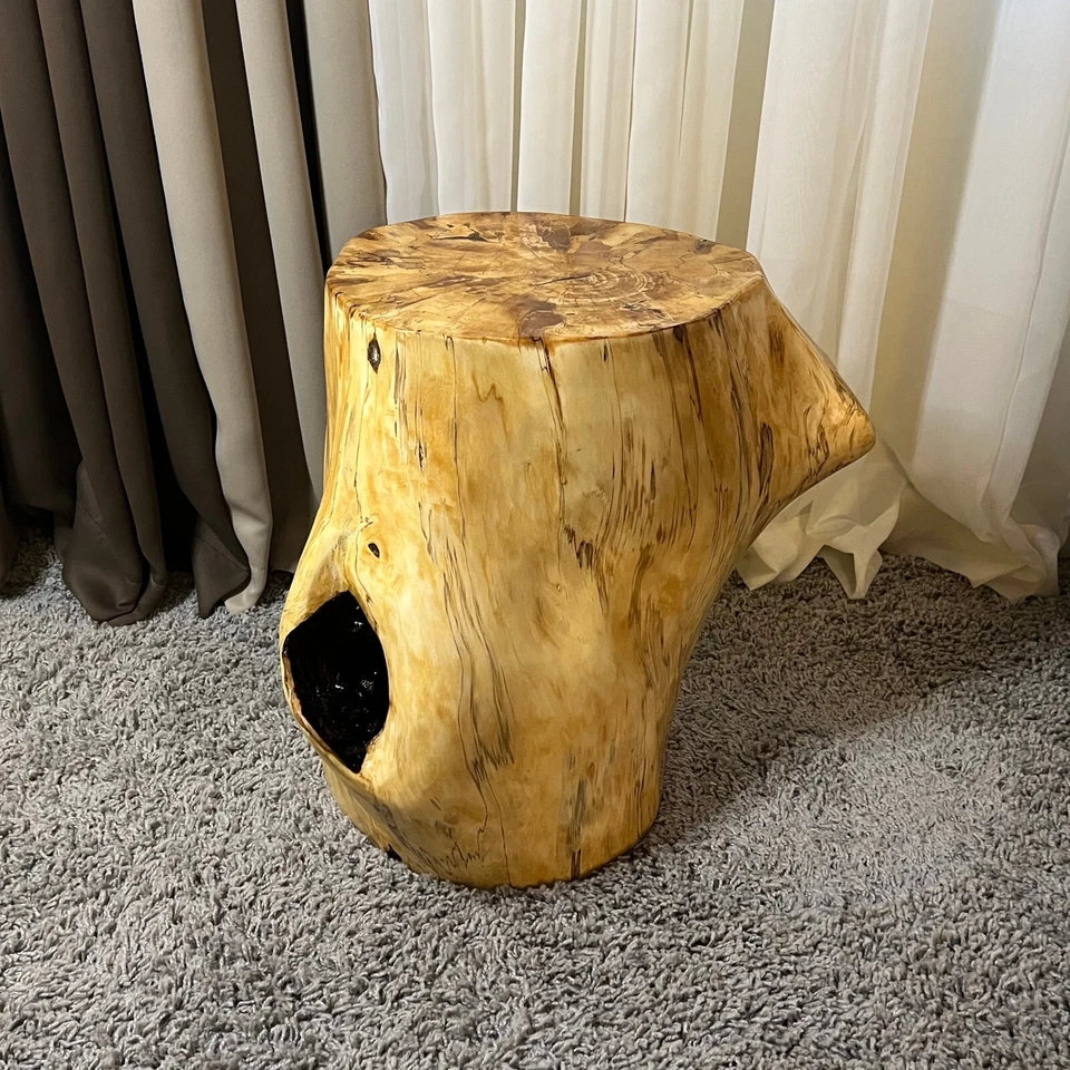 18.5" Stump Live Edge Table, Natural Edge Side Table, Plant Stand, Nightstand - Image 1 of 4