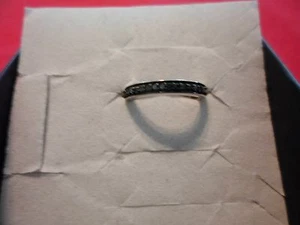 Pavé Set blauer Diamant Jubiläums Bandring in 925 Sterling - Größe 7 - 0,20 Karat - Bild 1 von 9