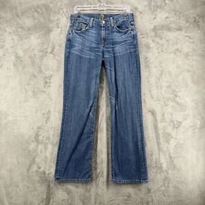7 For All Mankind Jeans Womens 30 Blue Bootcut Designer Preppy T520173U-173U - Picture 1 of 18