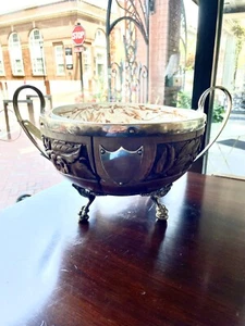 Mappin and Webb Sterling-Plate Serving Bowl - Picture 1 of 5