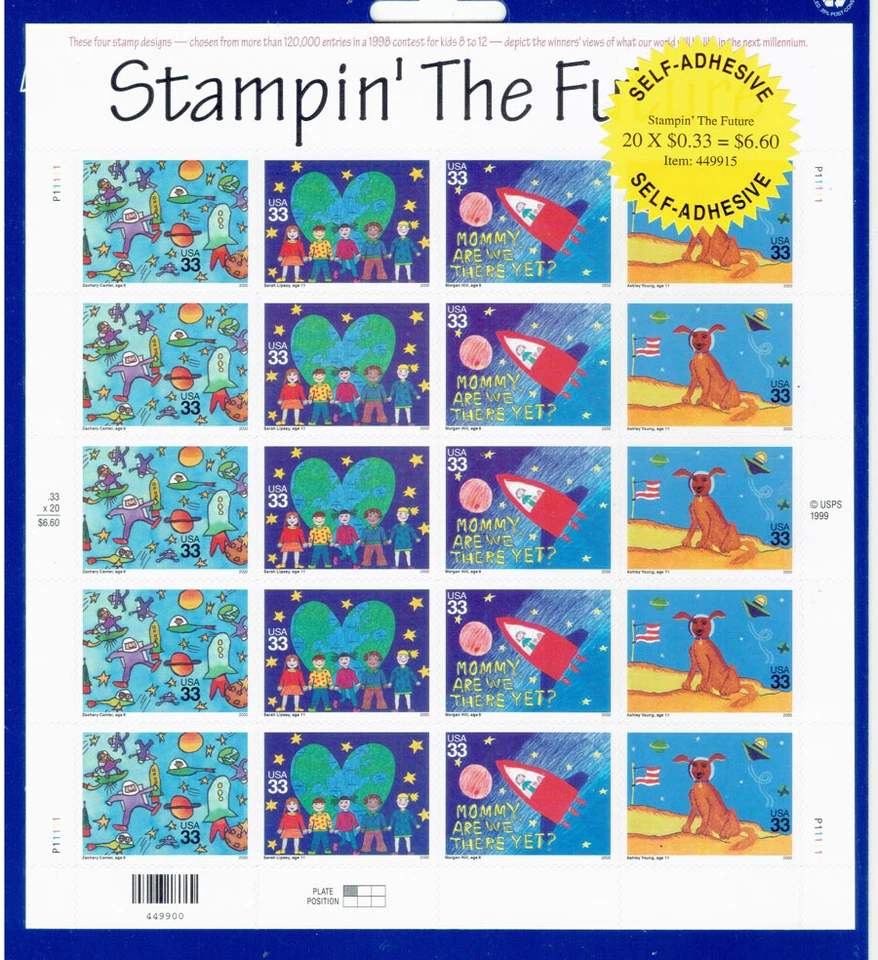 USA 2000 Stampin' the Future F/S CV $13.00 - Image 1 of 1