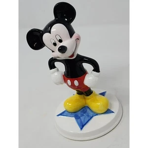Vintage Collectible Disney Porcelain Mickey Mouse Schmid Figurine Sri Lanka - Picture 1 of 12