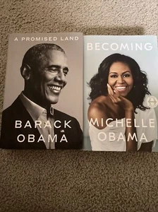 A Promised Land by Barack Obama+Becoming Michelle Obama Hardcover 2020-2018 - Picture 1 of 1