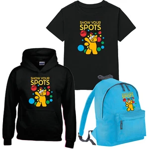 Spotty Days Tshirt Pudsey Bear Children In Need Hoody Boys Girls School Backpack - Picture 1 of 24