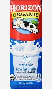 Horizon Bio fettarme Milch 1 % einfach 8 Unzen 18/Karton - Bild 1 von 5