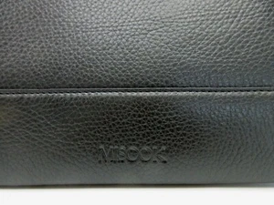 Misook Cuero Laptop Funda Maletín NUEVO 13x10" Negro - Imagen 1 de 8