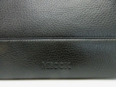 Misook 皮革 便携式电脑 保护套 外壳 公文包 全新 13x10" 黑色 — 第 1/4 张图片