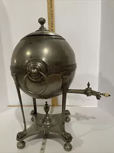 Antiker Heißwasser Tee Samowar Sterling Messing Kupfer? - Bild 1 von 20