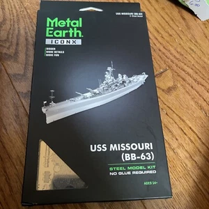 Fascinations Metal Earth ICONX USS Missouri BB-63 3D 3-Blech Stahl Modellbausatz - Bild 1 von 7