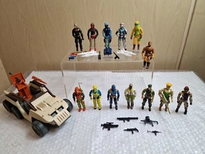 13 x Vintage Action Force Figures 1x Car Bundle Job Lot GI Joe 1980s - Picture 1 of 24