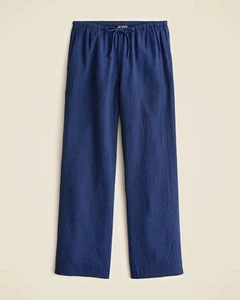 J. Crew Airy Gauze Beach Pants Womens Size S Blue CI258 - Picture 1 of 8