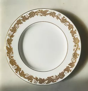 Wedgwood Whitehall White & Gold Bread and Butter Plate 6" Diameter Ivy Pattern - Picture 1 of 4