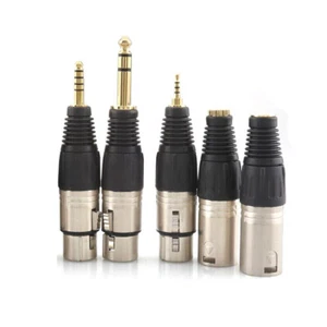 Jack 4 pin XLR femmina a 4,4 mm/3,5 mm/2,5 mm maschio jack adattatore cavo HIFI spina convertitore - Foto 1 di 11