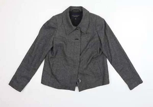 Paul Costelloe graue Damenjacke Blazer Größe 8 Knopf - Bild 1 von 12