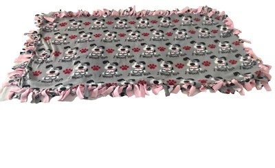 Dog, Puppy, Happy Pets Handmade Tie Blanket Oversize Throw 48"X 60"  - Image 1 of 2