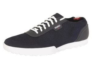 Hugo Boss Men's Matrix Dark Blue Low-Top Sneakers Shoes - Picture 1 of 6