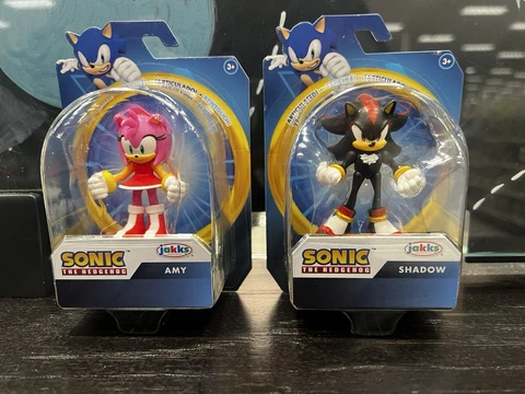 Sonic the Hedgehog 2.5 " Amy & Shadow Jakks 2023 Lot of 2 Cover