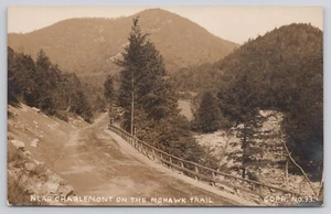 RPPC Massachusetts Road Scene Near Charlemont on Mohawk Trail c1910s Postcard - Picture 1 of 2
