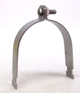 2 NEW FASTENAL 46944 2 PIECE 4" RIGID CONDUIT STRUT CLAMP 304 STAINLESS STEEL PO - Picture 1 of 7