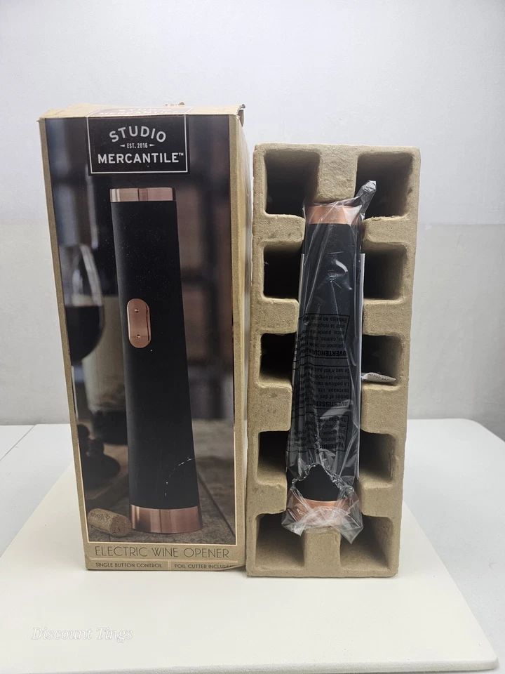 Abridor de vino eléctrico Studio Mercantile 159829 con control de un solo botón Foto 1 de 1