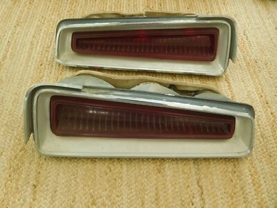 1967 道奇 Polara 尾灯银色装饰 MoPaR 一对工厂原始设备制造商尾灯 — 第 1/4 张图片