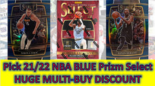 2021-22 Panini Select Basketball Concourse Blue Prizm- Pick your card 1-100
