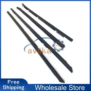 4X Outside Chrome Window Moulding Weatherstrips FL FR RL RR For Crosstour 10-15 - Bild 1 von 5