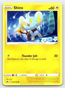 Carta Pokémon Shinx 040/159 Common Crown Zenith - Casi Nueva - Imagen 1 de 2