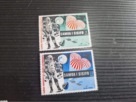 SAMOA 1969 SG 330-331 FIRST MAN ON MOON MNH Cover