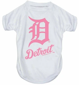 DETROIT TIGERS DOG CAT PINK PERFORMANCE T-SHIRT TEE LARGE - Picture 1 of 1