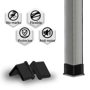 Flyshop 30mm x 30mm PVC L Shape Angle Iron End Cap Shelving Feet Floor Protector - Picture 1 of 6