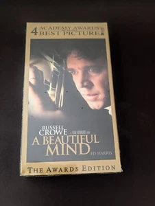 A Beautiful Mind SEALED VHS Russell Crowe Jennifer Connelly 2002 Universal - Picture 1 of 6