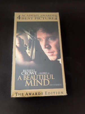 A Beautiful Mind SEALED VHS Russell Crowe Jennifer Connelly 2002 Universal - Image 1 of 4