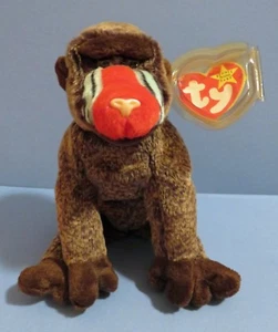 Ty Beanie Baby 1999 ""Cheeks"" edición limitada con errores de etiqueta - Imagen 1 de 6