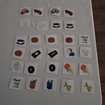 1990 Los Simpson Misterio de la Vida Juego de Mesa 28 Cartas Relacionadas con el Espacio Foto 1 de 2