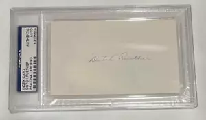 Walter "Dutch" Ruether - Reds / Yankees Signed / Autographed Index Card PSA/DNA - Picture 1 of 1