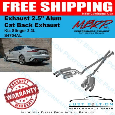 MBRP Exhaust 2.5" Alum Cat Back Exhaust for 2018-2021 Kia Stinger 3.3L - S4704AL - Image 1 of 4