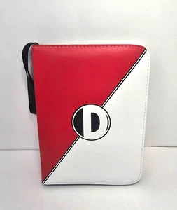 D Dacckit Card Binder 4-Pocket 42 Pages Holds 336 Cards Pokemon TCG Red & White - Picture 1 of 6